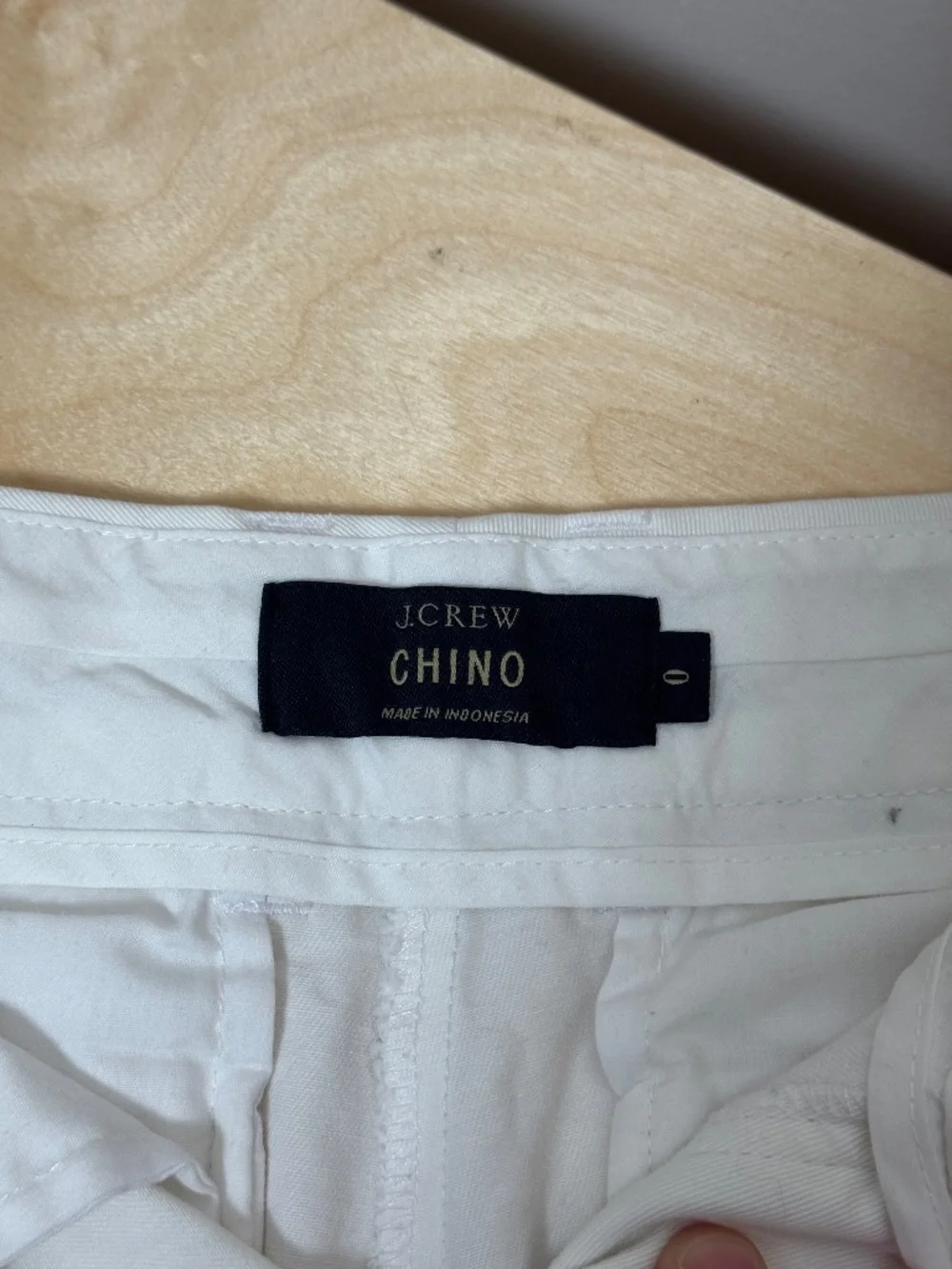 J. Crew White Chino shorts, size 0.